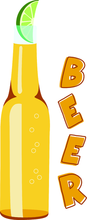 It's 5 o'clock somewhere.  Grab a beer and watch the game.のイラスト素材