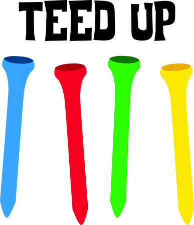 Golf is a great past time sport to enjoy playing with a group or on your own.のイラスト素材