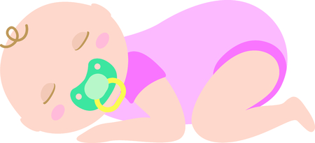 Planning a baby shower will not be complete without this adorable design.  Add it to your favorite items for party favors.  They will love it!のイラスト素材