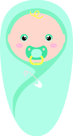 Planning a baby shower will not be complete without this adorable design.  Add it to your favorite items for party favors.  They will love it!のイラスト素材