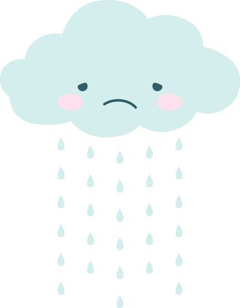 Rain, rain go away, come again another day.のイラスト素材