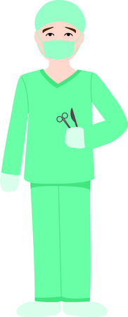 Use this image of a doctor in your next design.のイラスト素材