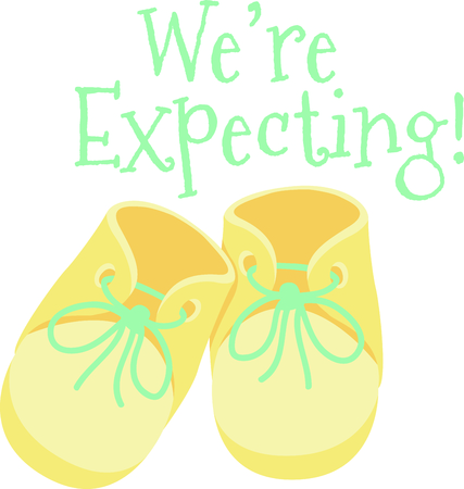 Celebrate this wonderful event and give a gift for the baby!  The proud parents will love items that are special for their baby!のイラスト素材