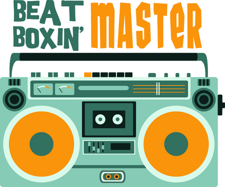 Remember the cassette radio player  Makes a perfect gift to remember those days.のイラスト素材