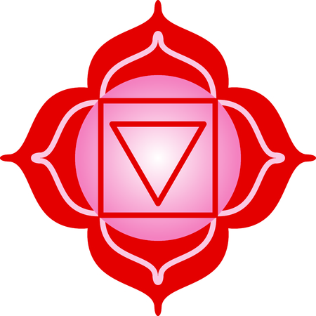 Chakra square for Hindu religious sayings and symbols.のイラスト素材