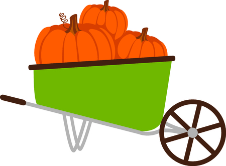Fall is the season to give thanks for the harvest of pumpkins.のイラスト素材