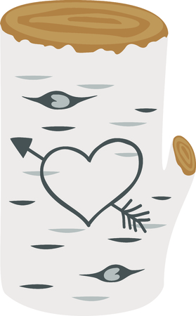 This cute heart on a branch is the perfect image for your next Valentine's day design.のイラスト素材