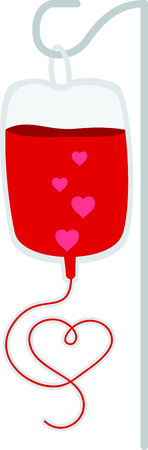 Show that you support giving blood to save lives.のイラスト素材