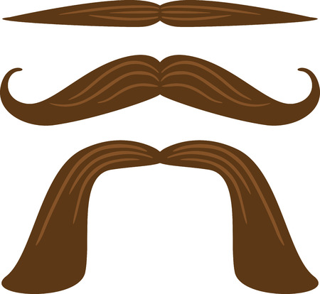 Make a manly set of moustaches for a fun project.のイラスト素材