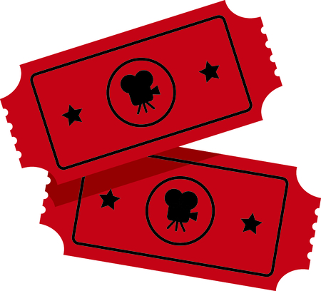 If you enjoy the movies you will love having your own movie tickets.のイラスト素材