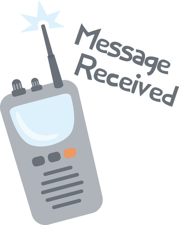 Walkie Talkie radios are a fun way to send messages.のイラスト素材