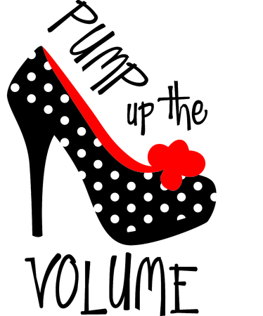 This shoe is a fun step to your perfect project.のイラスト素材