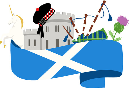 This beautiful Scottish theme is a beautiful image for your next design.のイラスト素材