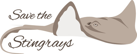 Use this stingray on a shirt.