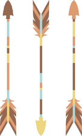 Colorful arrows will make a great Indian design.のイラスト素材