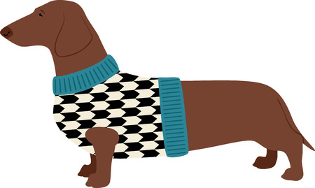 This design is sure to warm the hearts of dog lovers and will be adorable on sweatshirts, dog jackets, totes and more.のイラスト素材