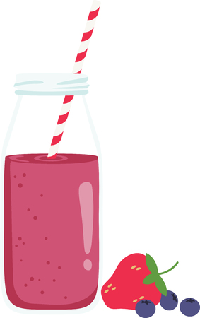 Blend up some refreshment on your kitchen decor with this smoothie design on tablecloths, kitchen linen and more!のイラスト素材