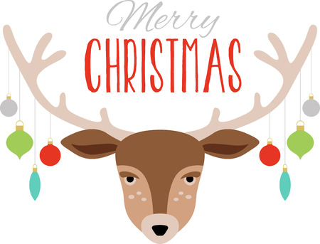 Discover the splendor of Christmas with this design on sweaters, sweatshirts and other holiday projects!のイラスト素材