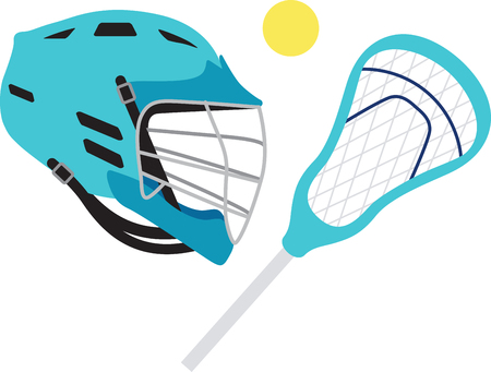 Looking for the perfect Birthday or Christmas gift Embroider this design on clothes, towels, pillows, gym bags, quilts, t-shirts, jackets or wall hangings for your lacrosse enthusiast!のイラスト素材