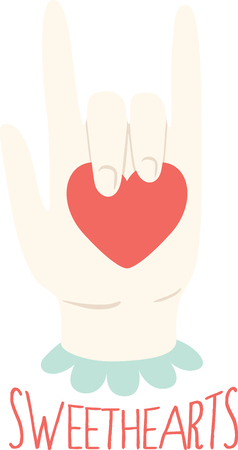 Love is in the air!  Set your hearts aflutter with this design on your holiday projects!のイラスト素材