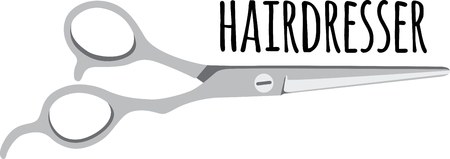 Looking for the perfect Birthday or Christmas gift Embroider this design on clothes, towels, pillows, gym bags, quilts, t-shirts, jackets or wall hangings for your hair dressers!のイラスト素材