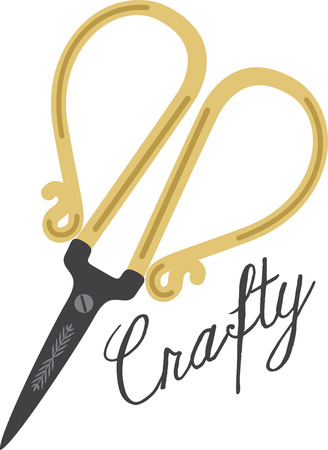 Looking for a light, elegant crafty design Stitch a perfect memory every time with this design on gifts for your sewing enthusiasts!のイラスト素材