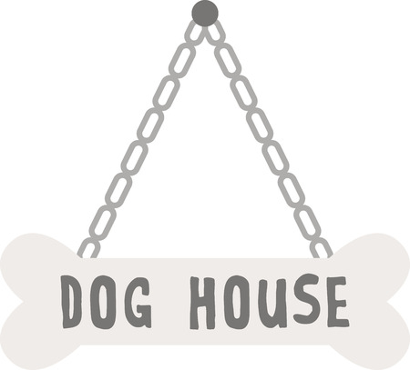 This dog bone sign design is the perfect way to welcome any four legged friend into your home!  Use this on home decor.のイラスト素材
