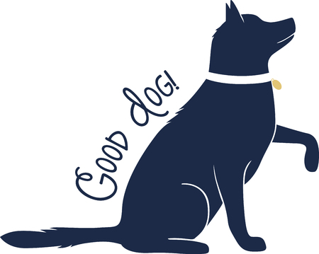 This pooch is ready to shake!  Add this adorable dog to any shirt or sweatshirt!のイラスト素材