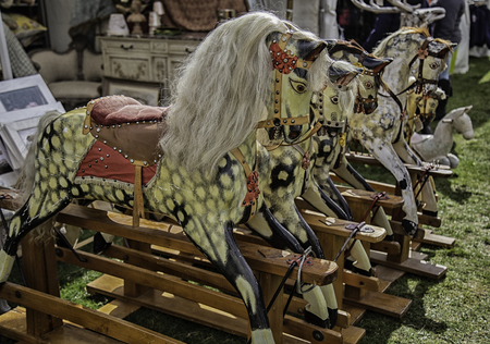 Rocking horsesの写真素材
