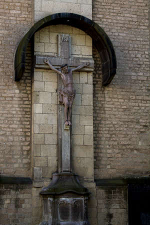 GERMANY, BONN AUGUST 10, 2012: Sculpture of Jesus Christ in Bonn Minsterのeditorial素材