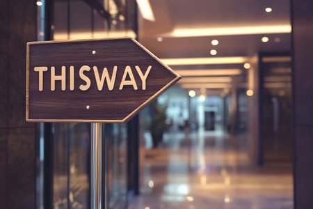 The word thailand written on a wooden sign in a shopping mallの素材