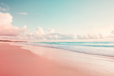 Beautiful tropical beach and sea background - Vintage Filter and Boost up color Processingの素材