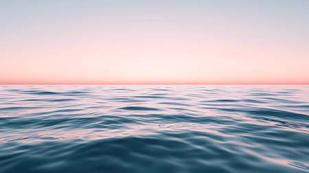 Beautiful seascape with sunset sky and water surface. Nature backgroundの素材