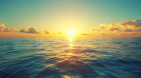 Beautiful seascape with sunset over the sea. Nature composition.の素材