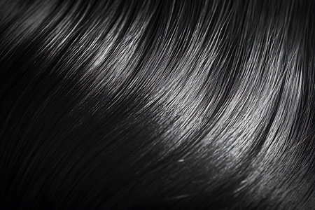 highlight hair texture abstract fashion style background in black and white colorの素材