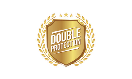 vector protection luxury badgeのイラスト素材
