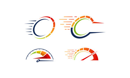 VECTOR SPEED RPM LOGO TEMPLATEのイラスト素材