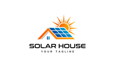 Vector of sun solar energy logo icon vector templateのイラスト素材