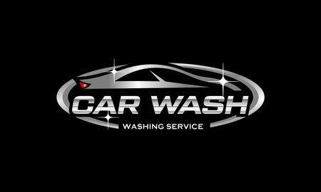 vector car wash logo designのイラスト素材