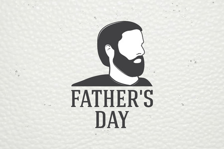 Happy Fathers Day greeting. Detailed elements. Old retro vintage. Typographic labels, stickers, logos and badges.のイラスト素材