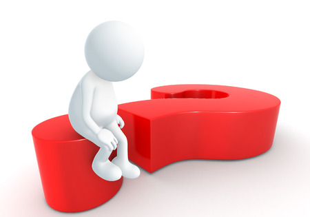 3D human thinkの写真素材