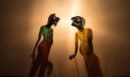 shadow playの写真素材