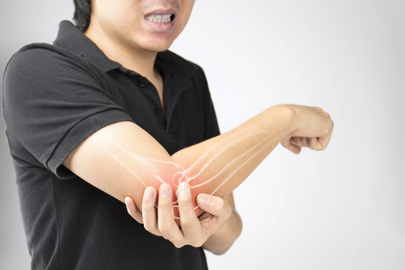 elbow bones injuryの写真素材