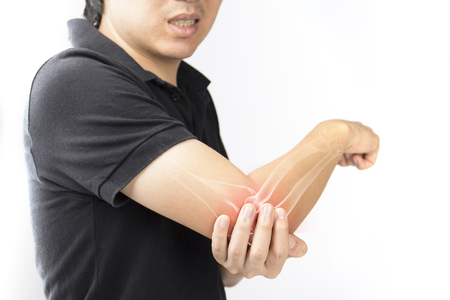 elbow bones injuryの写真素材