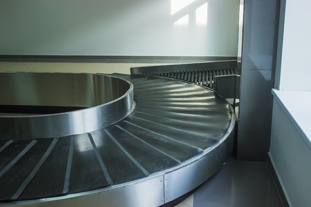 escalator for baggage interior of the airport .の写真素材