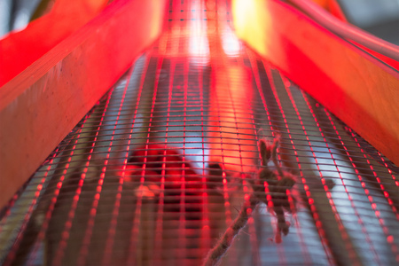 Iron lattice at red light at interior