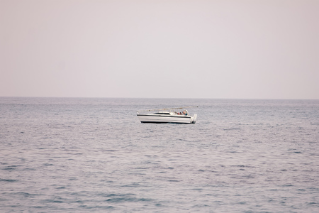 yacht and water ocean at the midday
