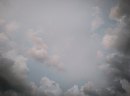 dark gray storm clouds after the rain textureの写真素材