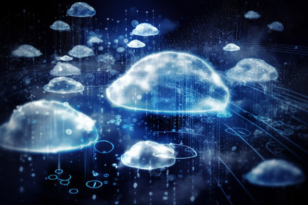 The development of artificial intelligence technology to predict weather patterns and improve climate change strategies. Generative AIの素材