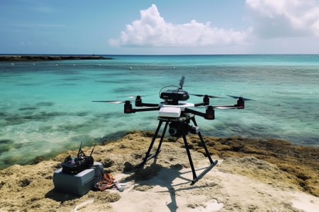 Monitor coral reefs and identify areas that require restoration efforts. Drones collect data, helping researchers and conservationists to better understand and protect coral ecosystems. Generative AIの素材